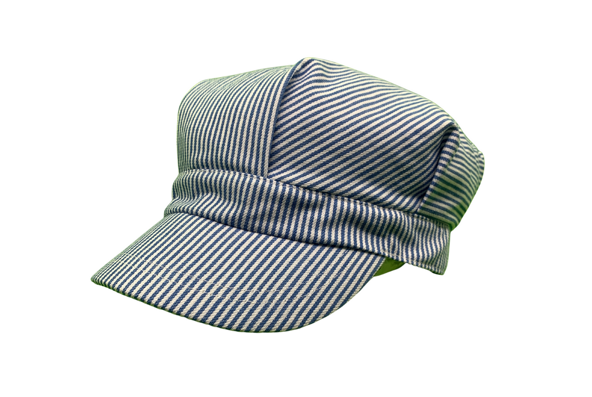 Engineer blue white stripe Cap – Bonshine Hats1