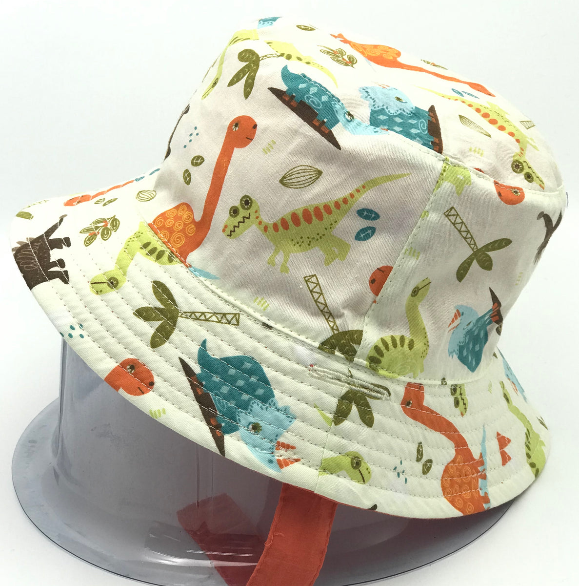 Orange Dinosaur Reversible Hat – Bonshine Hats