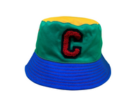 4 colors block "C" Hat