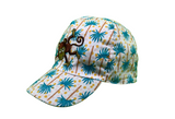 Palm tree prints "Monkey" white Cap