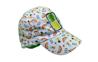 Fruits prints with "Pineapple" white Cap