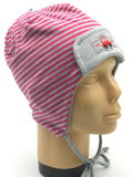 Girls Striped Winter Cap