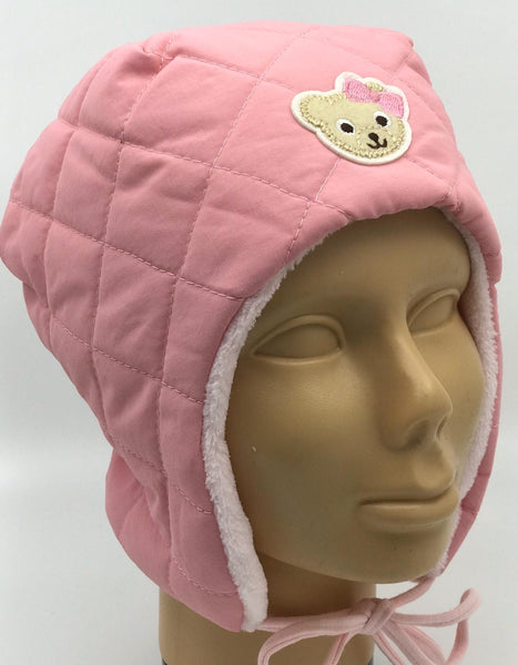 Pink Quilted Winter Hat