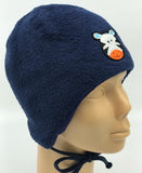 Navy Fur Tiger Winter Hat