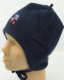 Navy Corduroy Truck Winter Hat