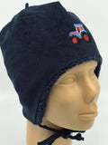 Navy Corduroy Truck Winter Hat
