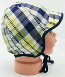 Multi-color plaids baby hat and cap