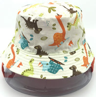 Orange Dinosaur Reversible Hat