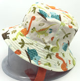 Orange Dinosaur Reversible Hat
