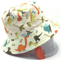 Orange Dinosaur Reversible Hat