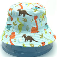 Turquoise Dinosaur Reversible Hat