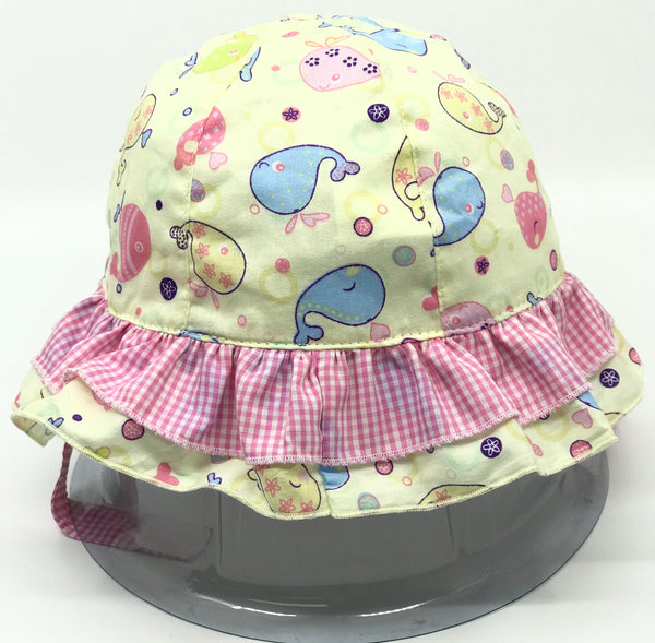 Whales Checkered Hat