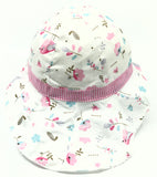 Birds & Flowers Checkered Hat