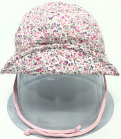 Floral Print Hat with Earflaps