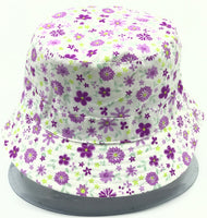 Purple Flower Bucket Hat