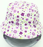 Purple Flower Bucket Hat