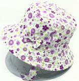 Purple Flower Bucket Hat