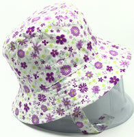 Purple Flower Bucket Hat