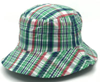 Multi color plaids bucket hat